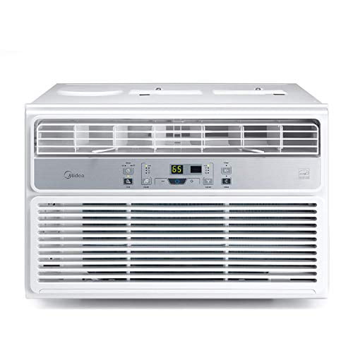 MIDEA MAW06R1BWT Window Air Conditioner 6000 BTU Easycool AC (Cooling Dehumidifier and Fan Functions) for Rooms up to 250 Sq ft. with Remote Control 6000 White