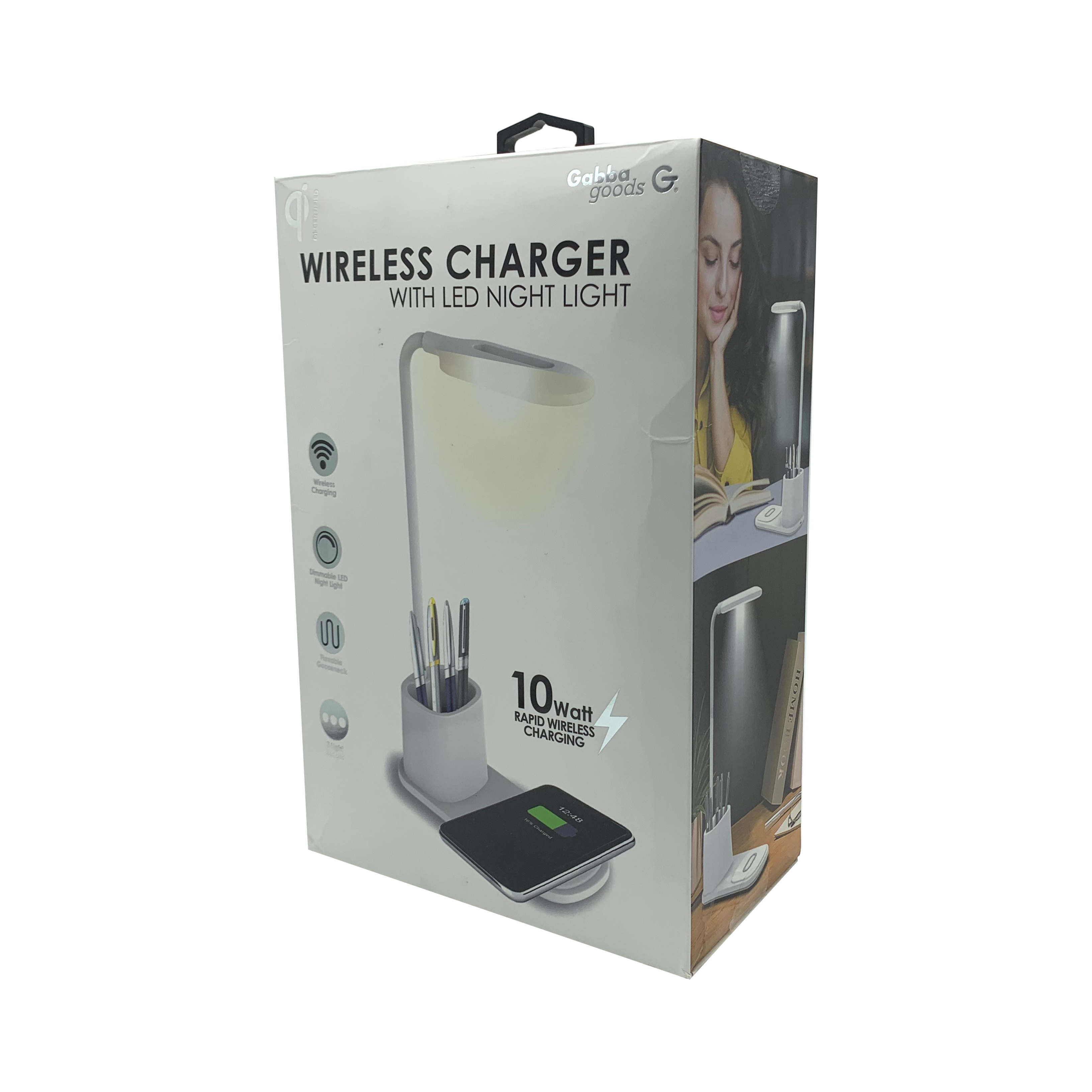 Gabba-Goods LED Light & Qi Certified Wireless Charger, FOB KS