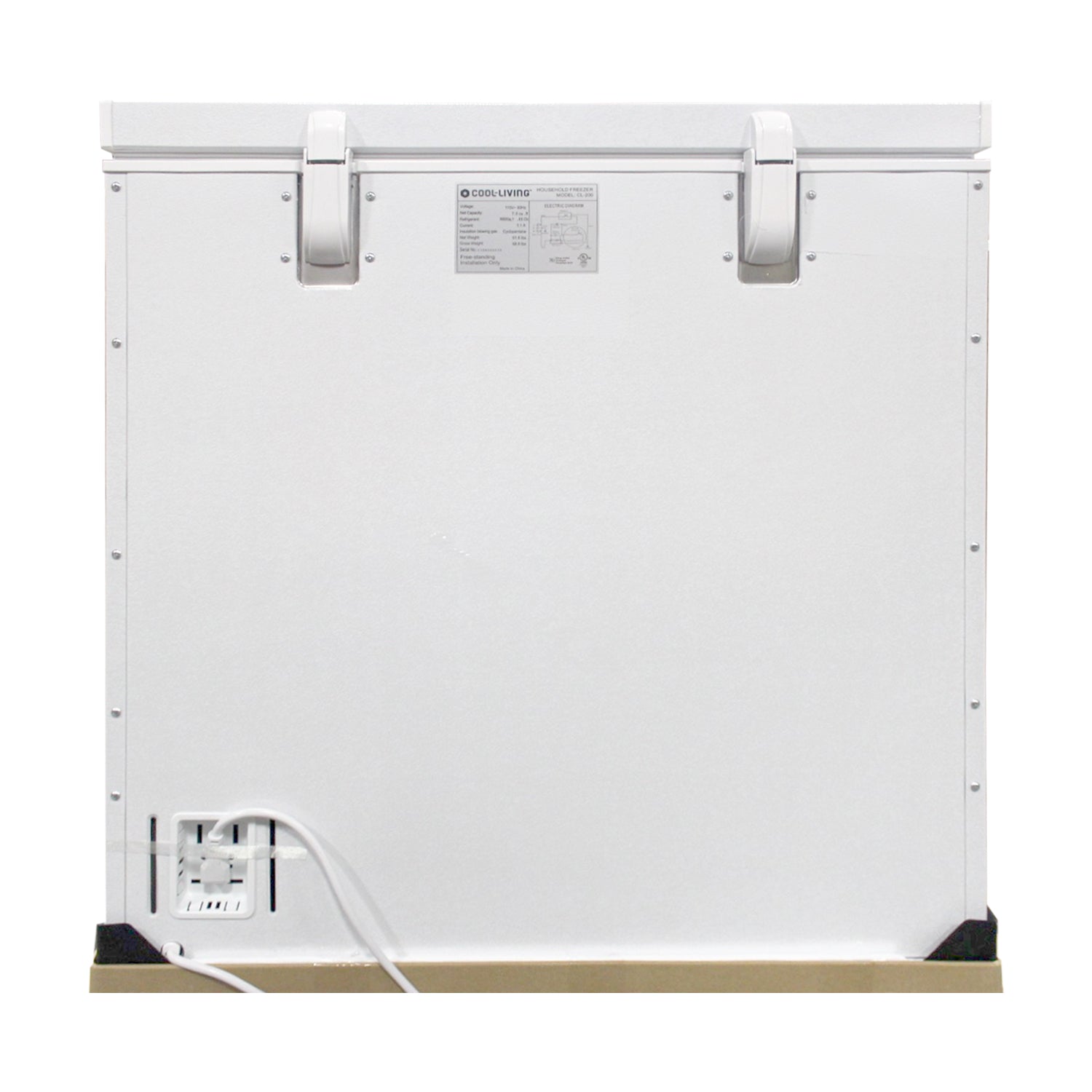 Cool-Living 7.0 Cubic Feet Chest Freezer, White, CL-200C-E