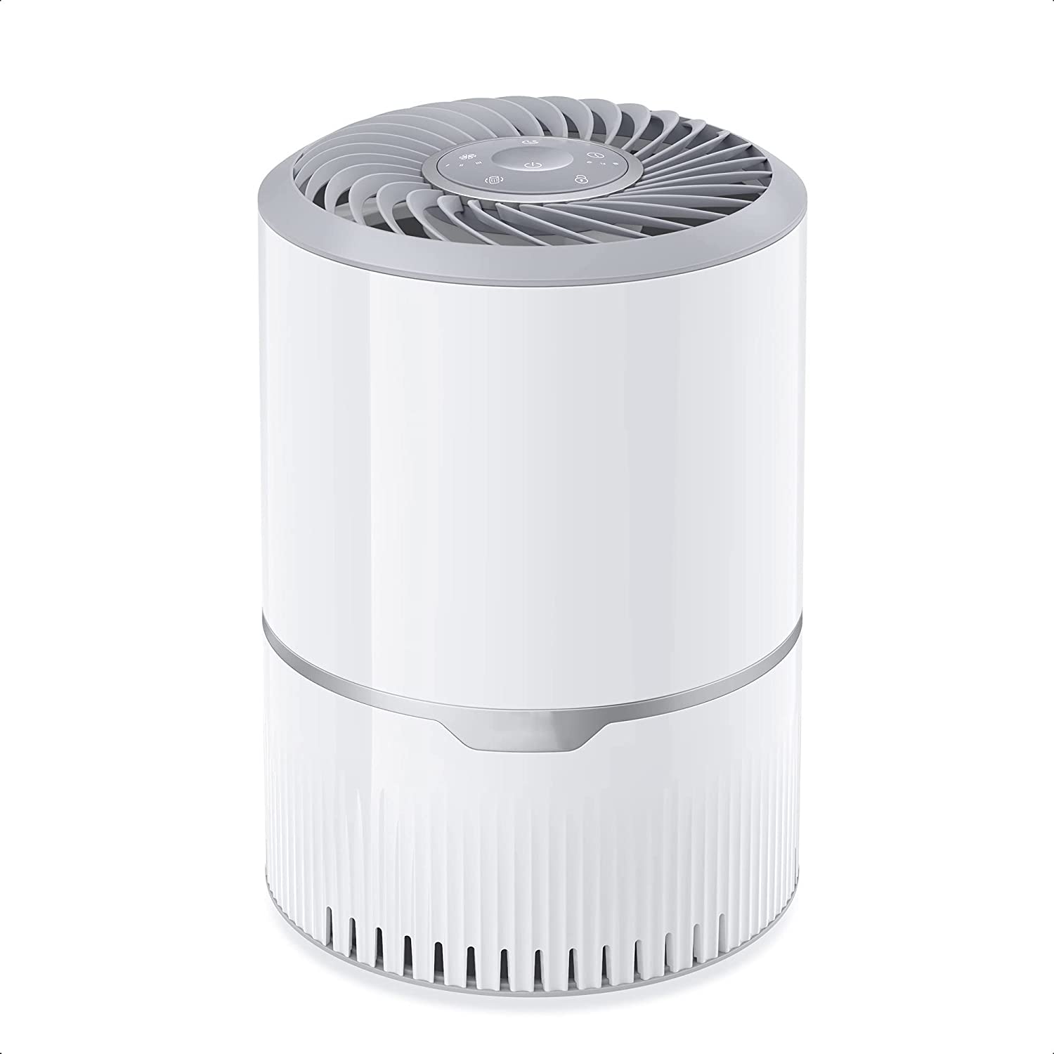 Air Purifier for Home Bedroom, H13 True HEPA Filter with 3 Stage Filtration, Speed Control, Sleep Mode, Removes 99.97% Dust, Smoke, Pollen and Pet Dander