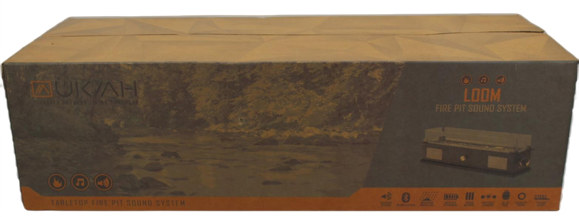 Ukiah Rechargeable Bluetooth Tabletop Propane Fire Pit Speaker 40,000 BTU Output