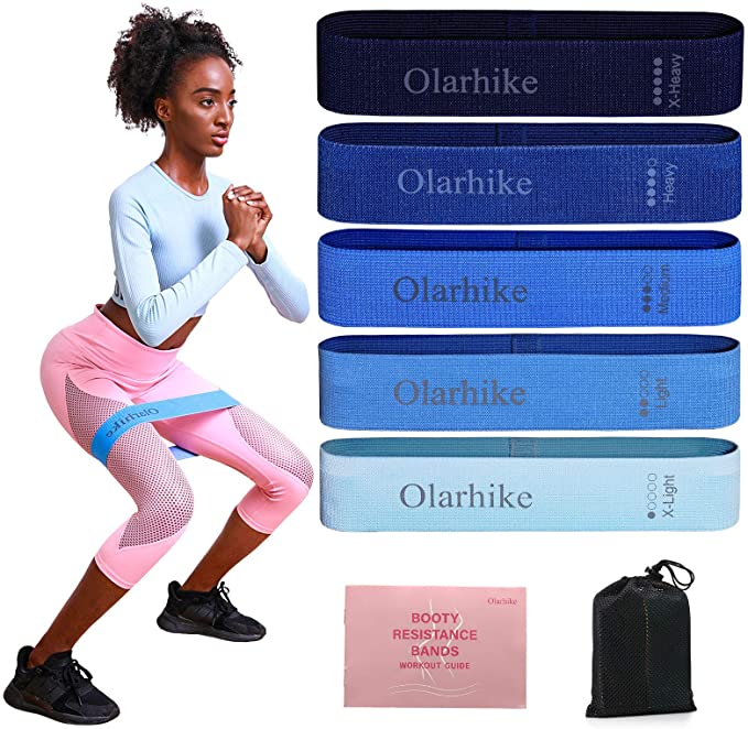 OlarHike Resistance Bands Set for Booty and Glutes, Pack of 5 Bands, FOB KS