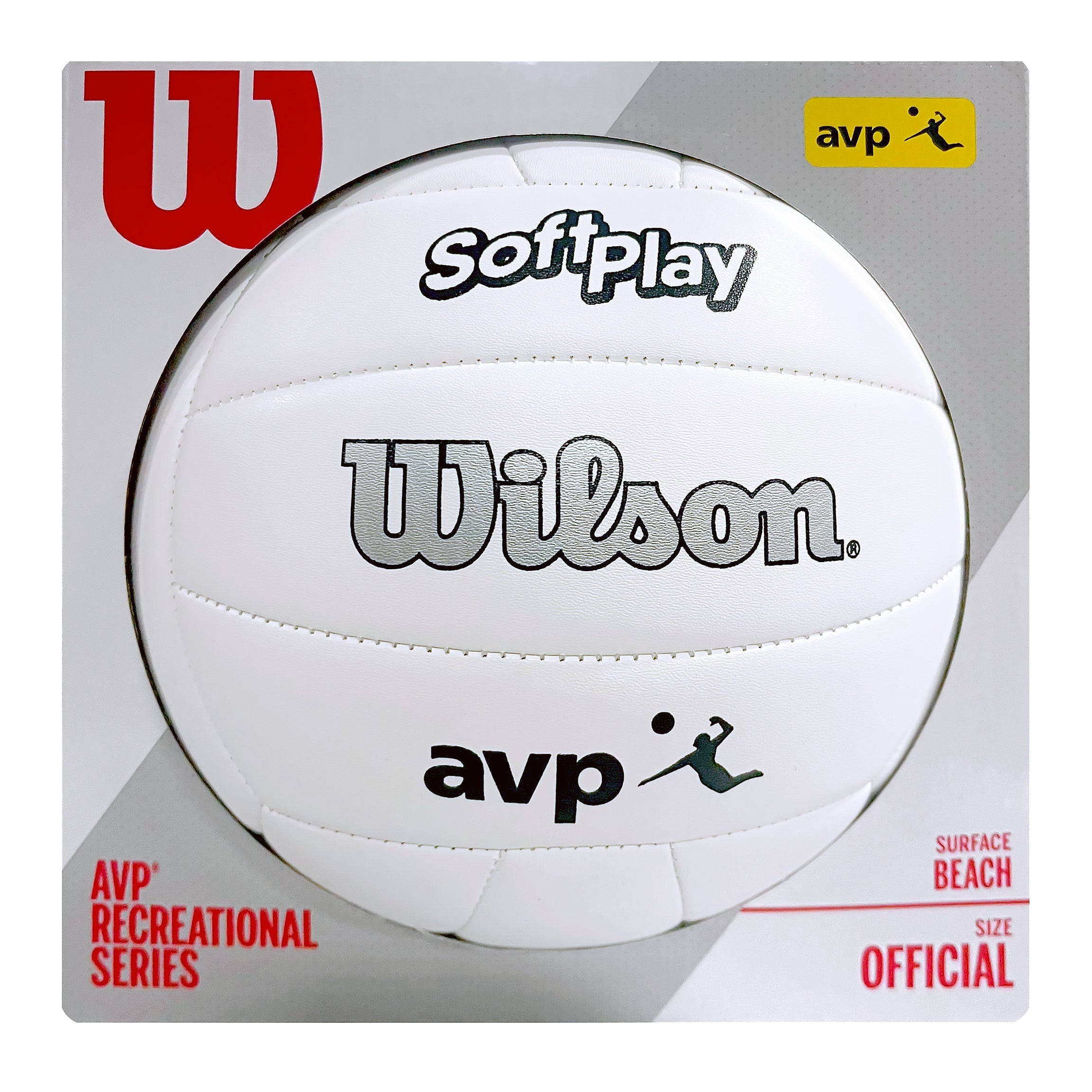 Wilson Soft Play Outdoor Volleyball, Official Size, White