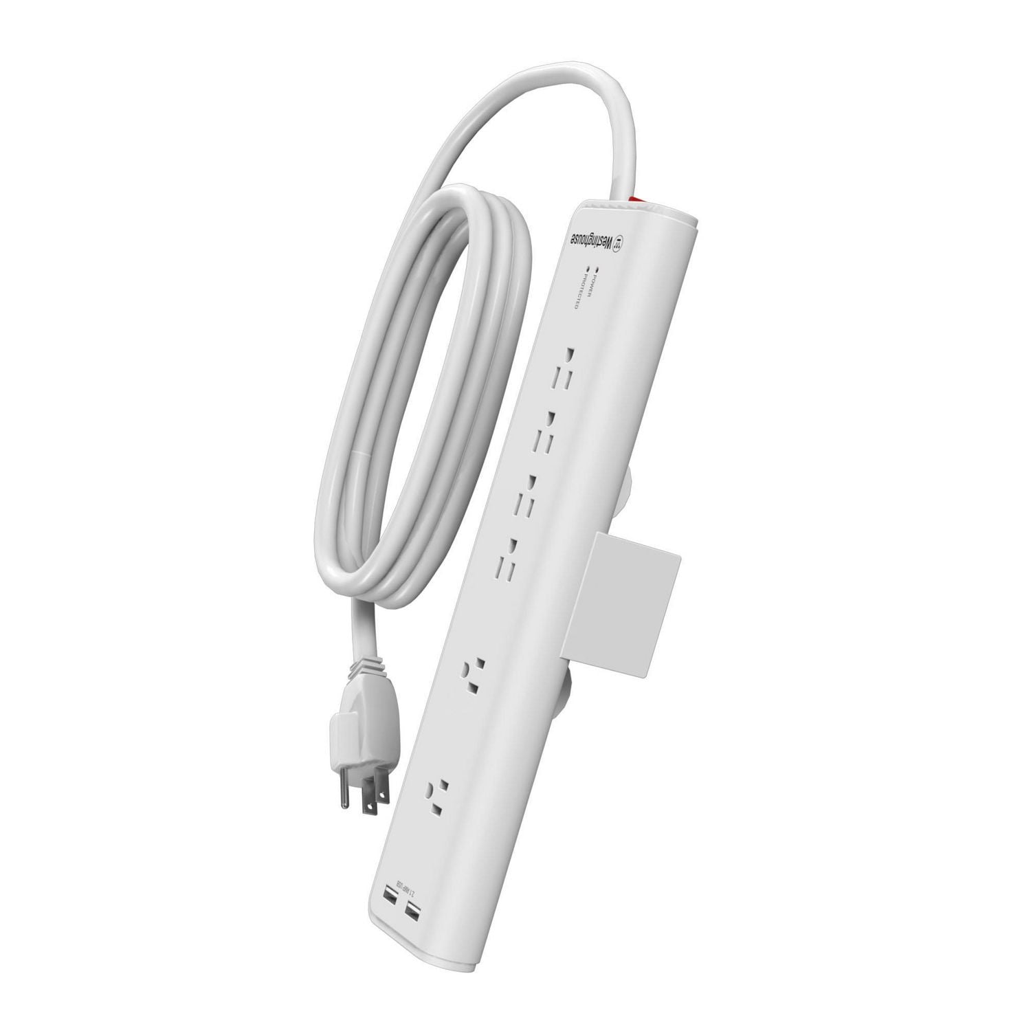 Westinghouse 1200J Desk Clamp USB Surge Protector