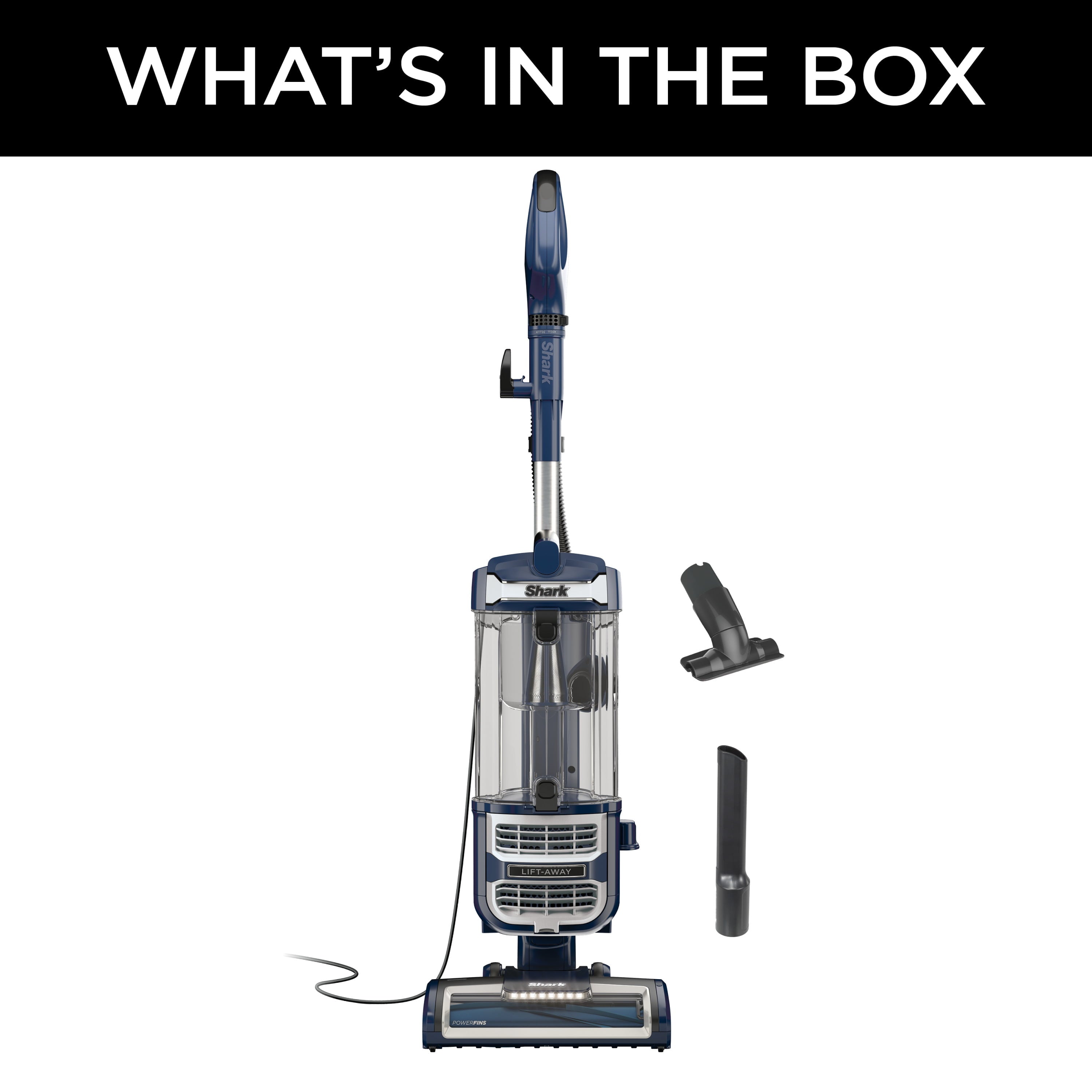 Restored Shark Rotator Lift-Away Upright Vacuum with PowerFins and Self-Cleaning Brushroll, ZD400 (Factory Refurbished)