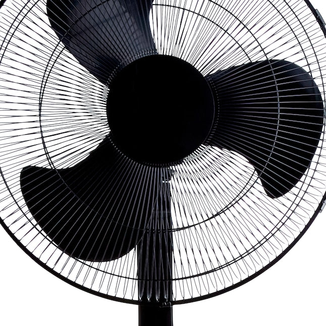 Utilitech 18-in 3-Speed Indoor Stand Fan With Timer and Remote Control