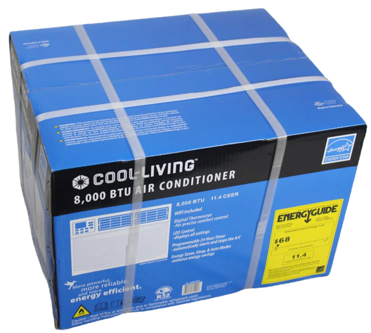 Cool-Living 8,000 BTU 115-Volt Window Air Conditioner, FOB KS