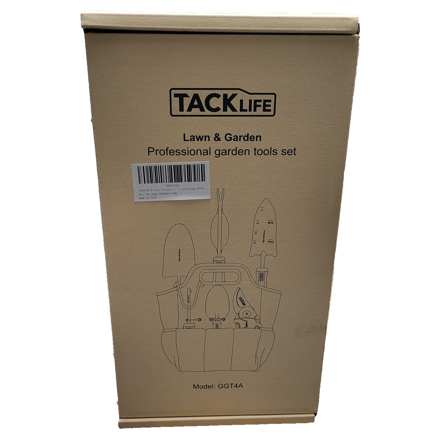 TACKLIFE 7-Piece Stainless Steel Heavy Duty Garden Tools Set, FOB KS