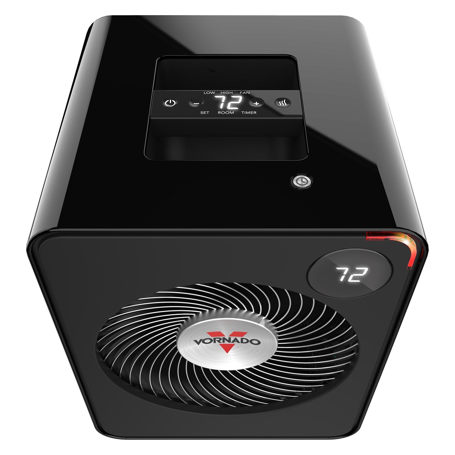Vornado VMH505 Whole Room Metal Heater with Auto Climate, 2 Heat Settings, Adjustable Thermostat, 1-12 Hour Timer, and Remote, Black