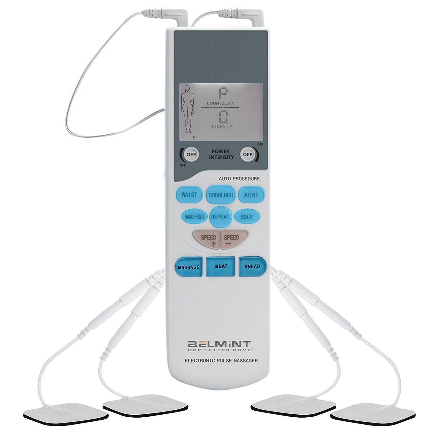 Belmint Tens Unit Tens Massager Electrical Stimulation Muscle Therapy Pain Relief