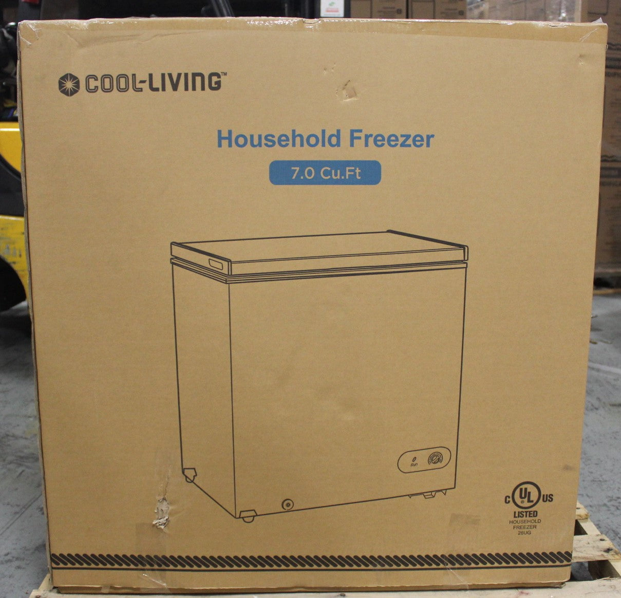 Cool-Living 7.0 Cubic Feet Chest Freezer, White, CL-200C-E