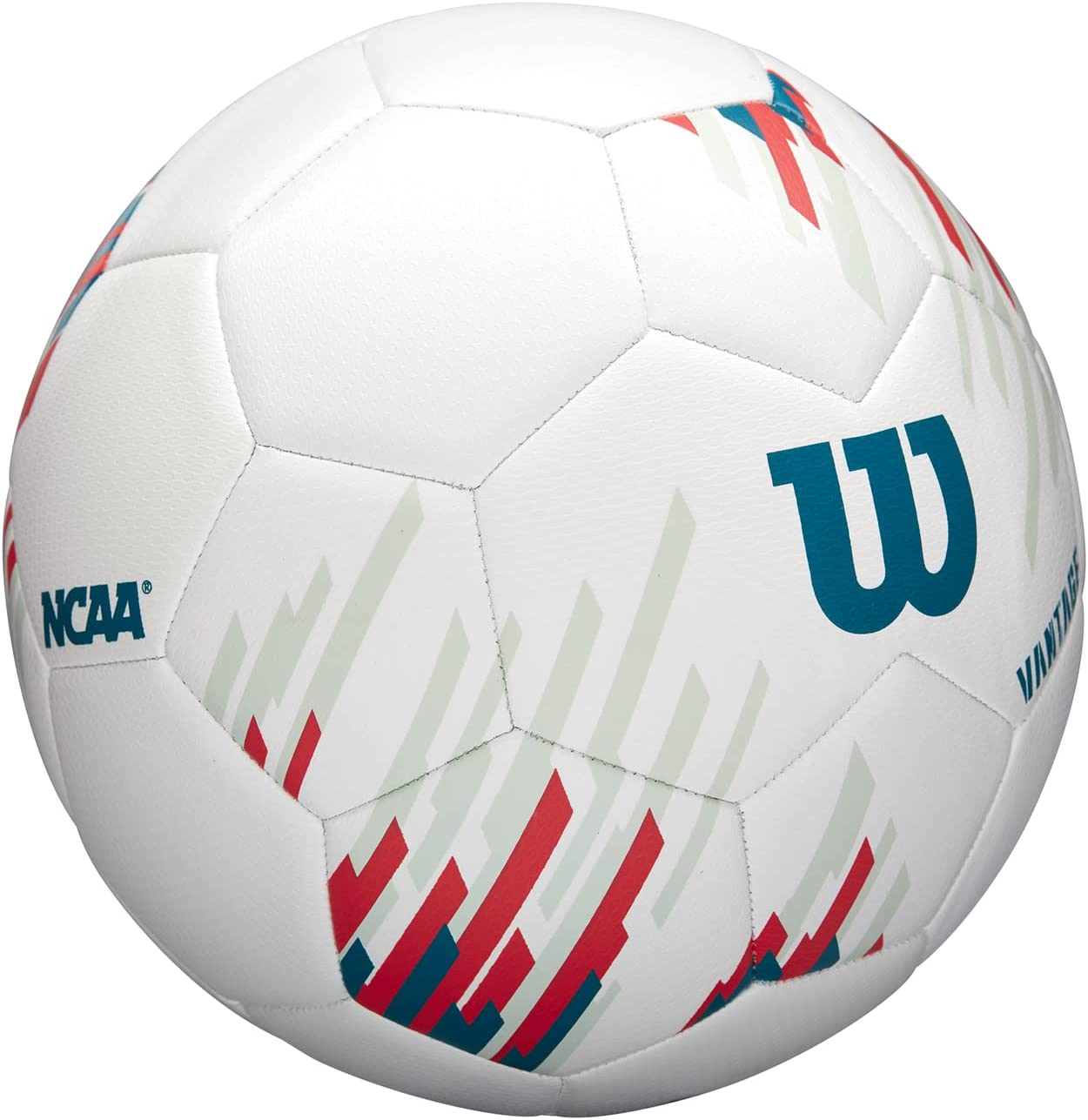 WILSON NCAA Vantage Soccer Ball - Sizes 3, 4 and 5 - Color options: Orange, Pink, Green and White/Teal