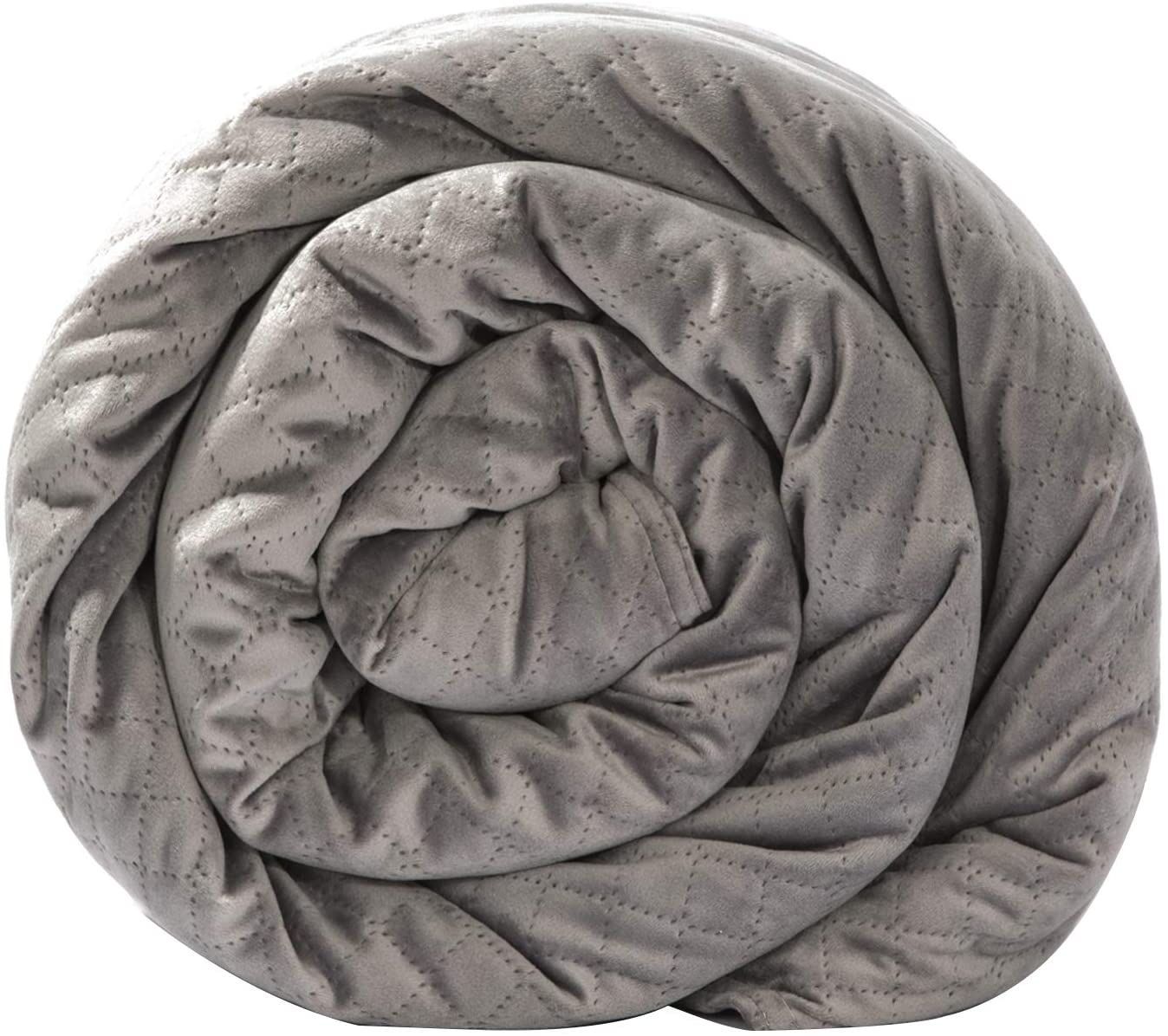Blanquil Basic Quilted Weighted Blanket, Gray, 12-15 lbs, FOB KS