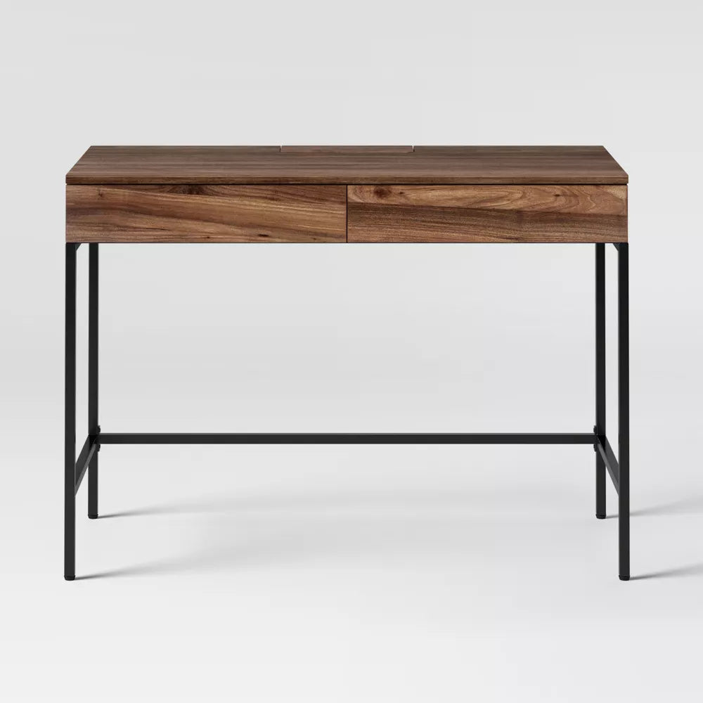 Threshold Loring Wood Writing Desk with Drawers - Project 62, FOB KS