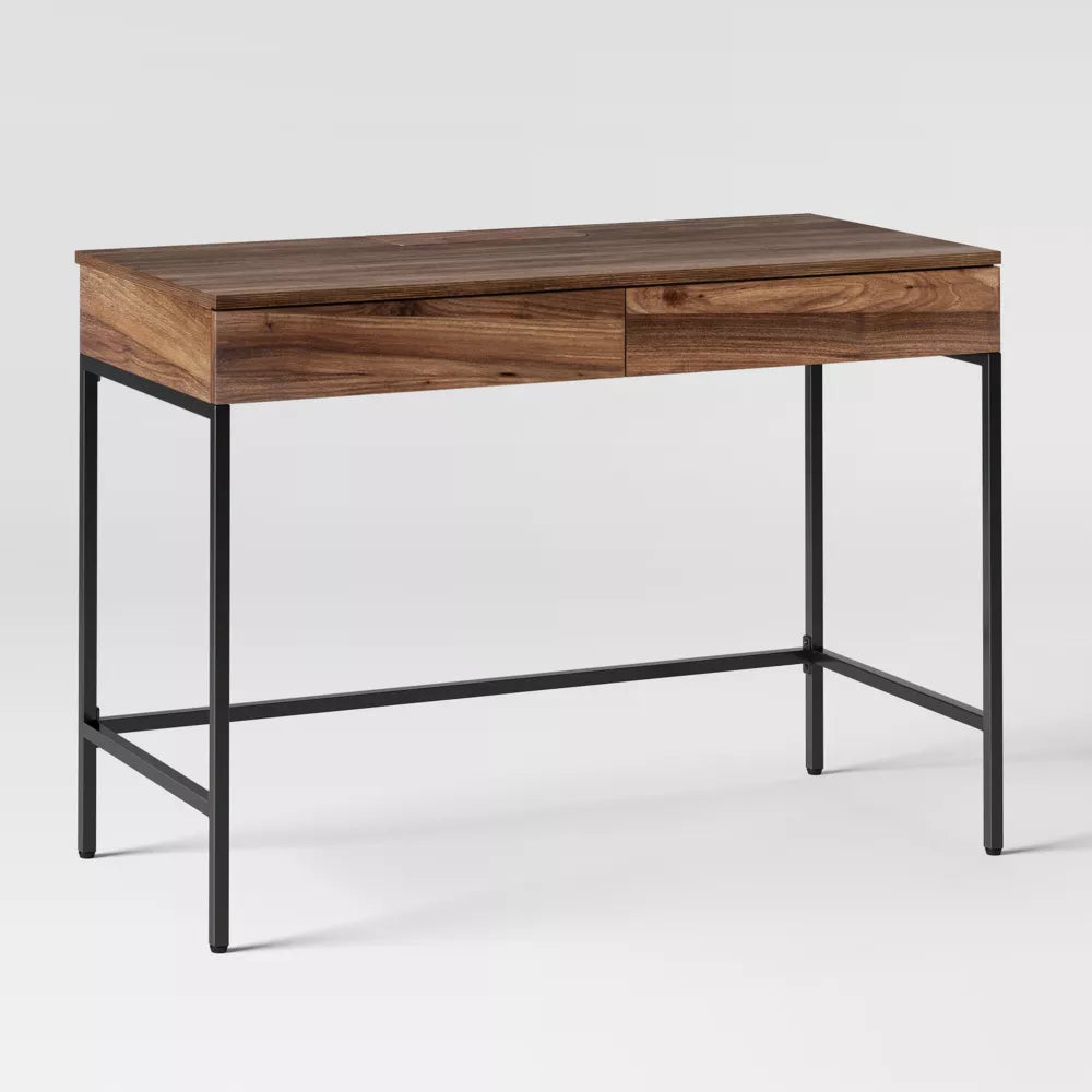 Threshold Loring Wood Writing Desk with Drawers - Project 62, FOB KS