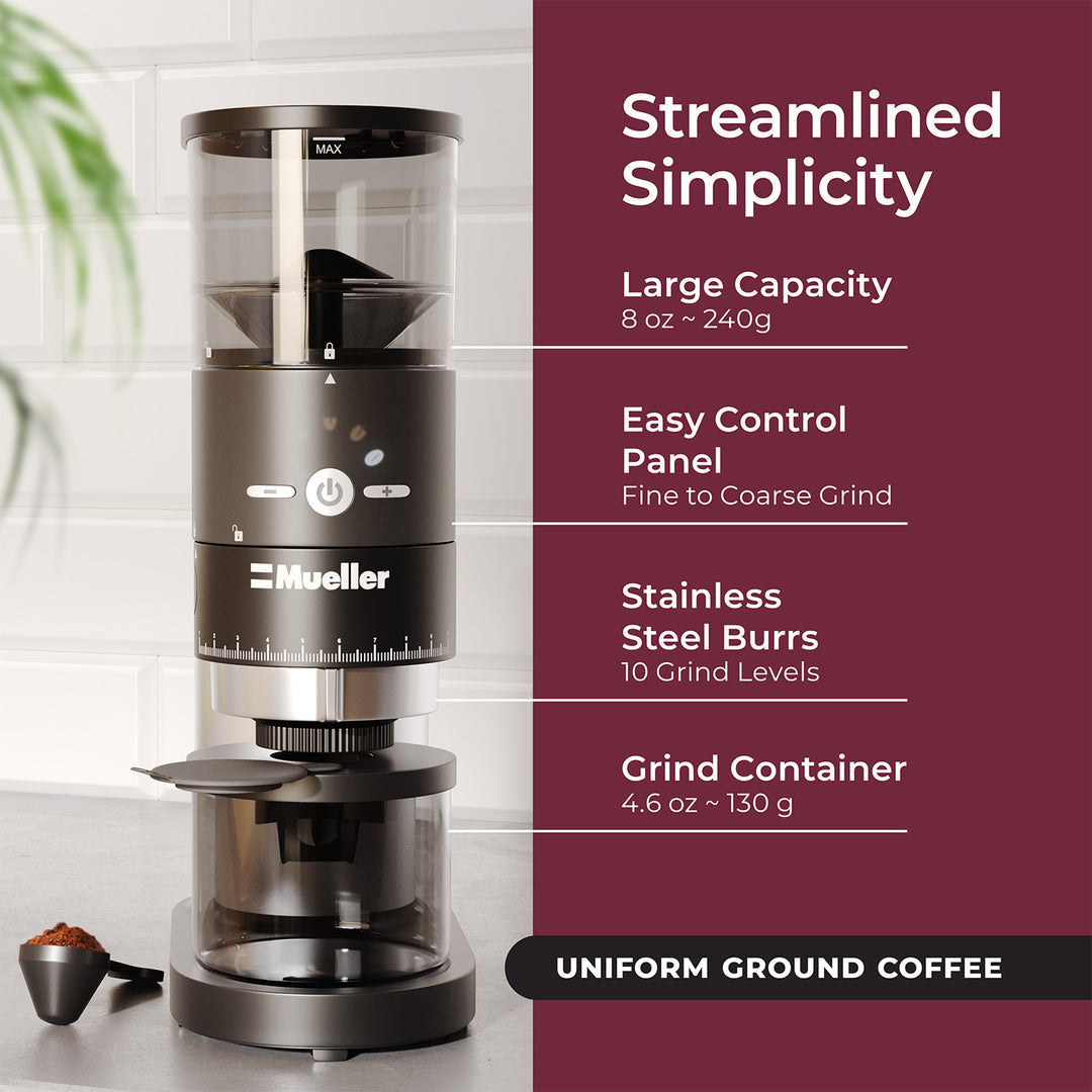 Mueller Ultra-Grind Conical Burr Coffee Grinder, FOB KS
