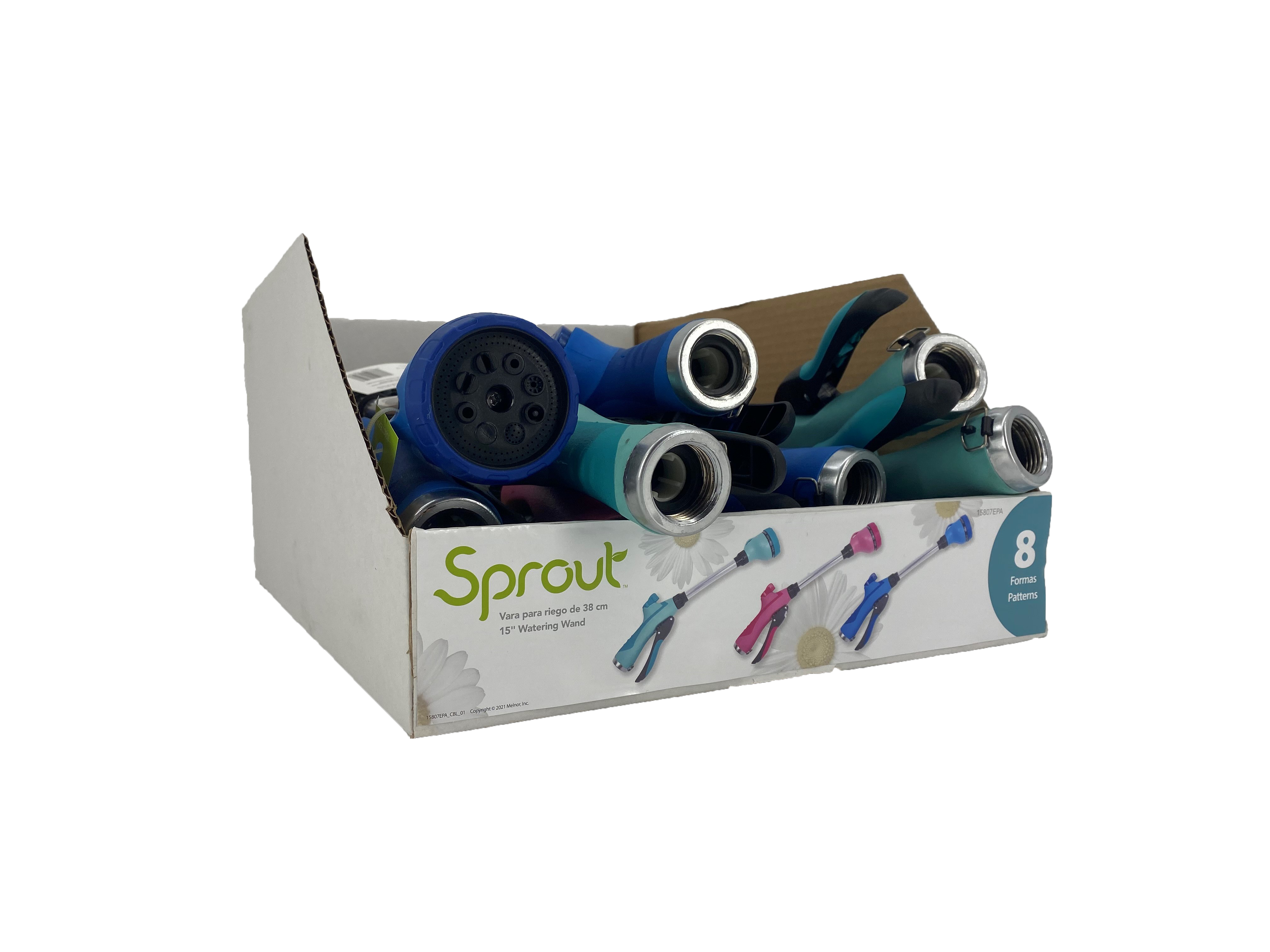 Sprout 8-Pattern 15" Watering Wand, Assorted Colors
