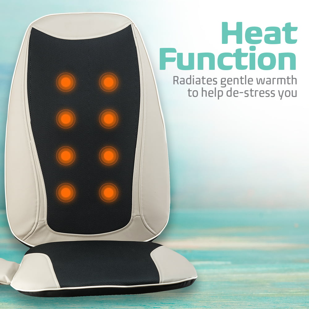 Belmint Seat Cushion Massager with Shiatsu Vibration, Soothing Heat fo Belmint Seat Cushion Massager with Shiatsu Vibration, Soothing Heat fo