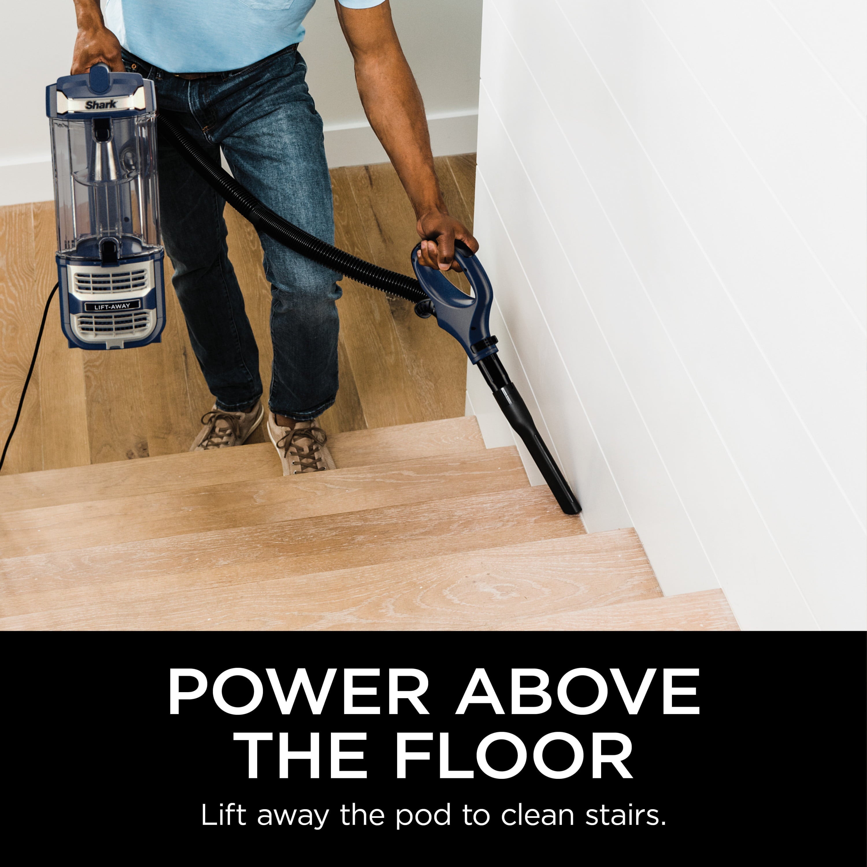 Restored Shark Rotator Lift-Away Upright Vacuum with PowerFins and Self-Cleaning Brushroll, ZD400 (Factory Refurbished)