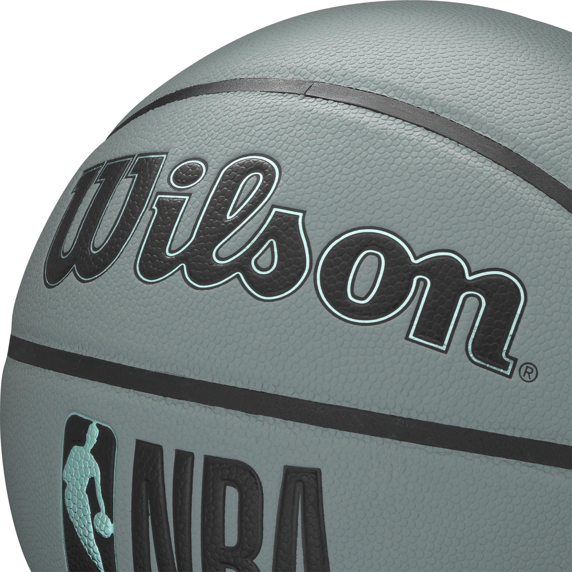 Wilson NBA Forge indoor/Outdoor Basketball, Blue Grey, Size Options: Size 5 (27.5in), Size 6 (28.5in), Size 7 (29.5in)