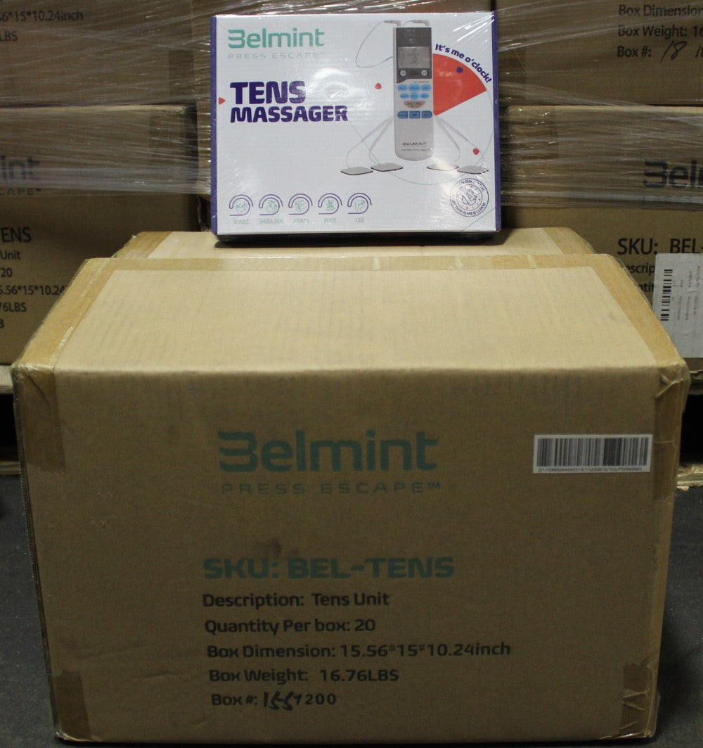 Belmint Tens Unit Tens Massager Electrical Stimulation Muscle Therapy Pain Relief