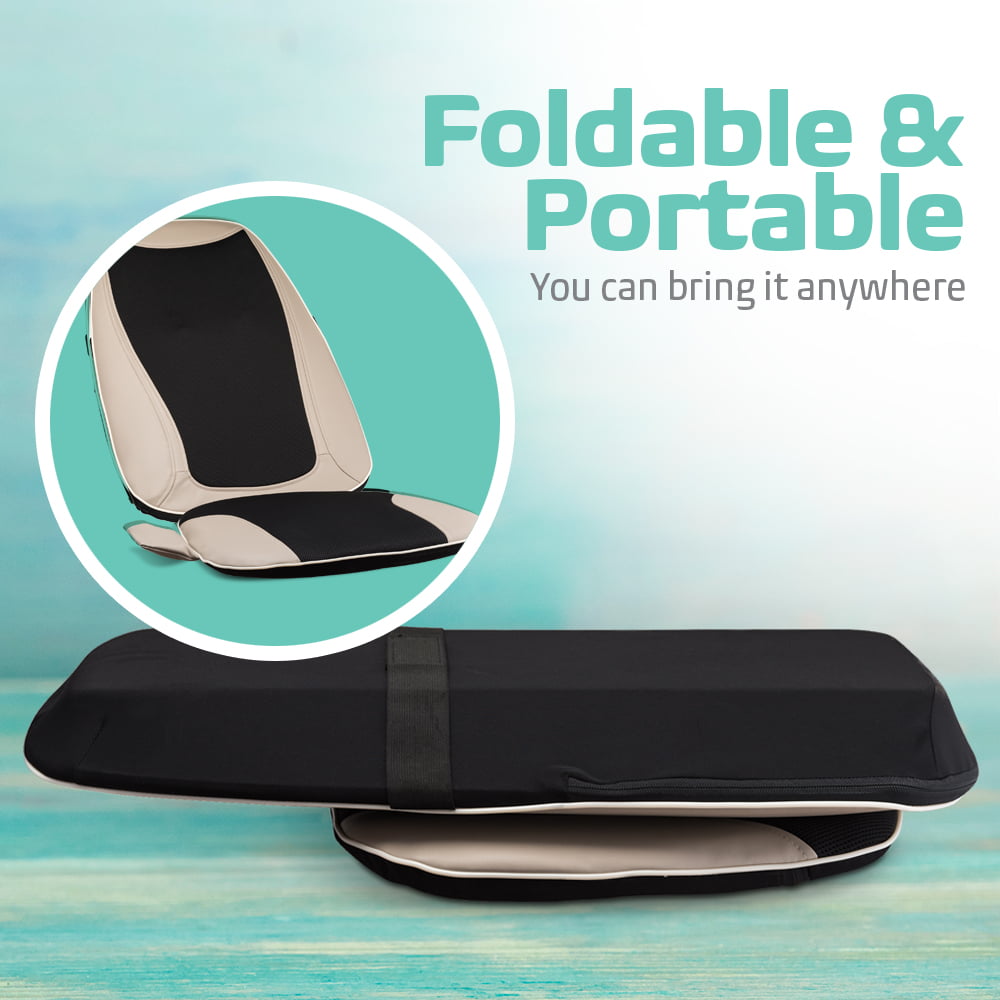 Belmint Seat Cushion Massager with Shiatsu Vibration, Soothing Heat fo Belmint Seat Cushion Massager with Shiatsu Vibration, Soothing Heat fo