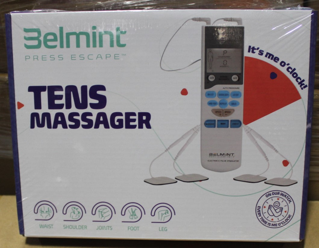 Belmint Tens Unit Tens Massager Electrical Stimulation Muscle Therapy Pain Relief