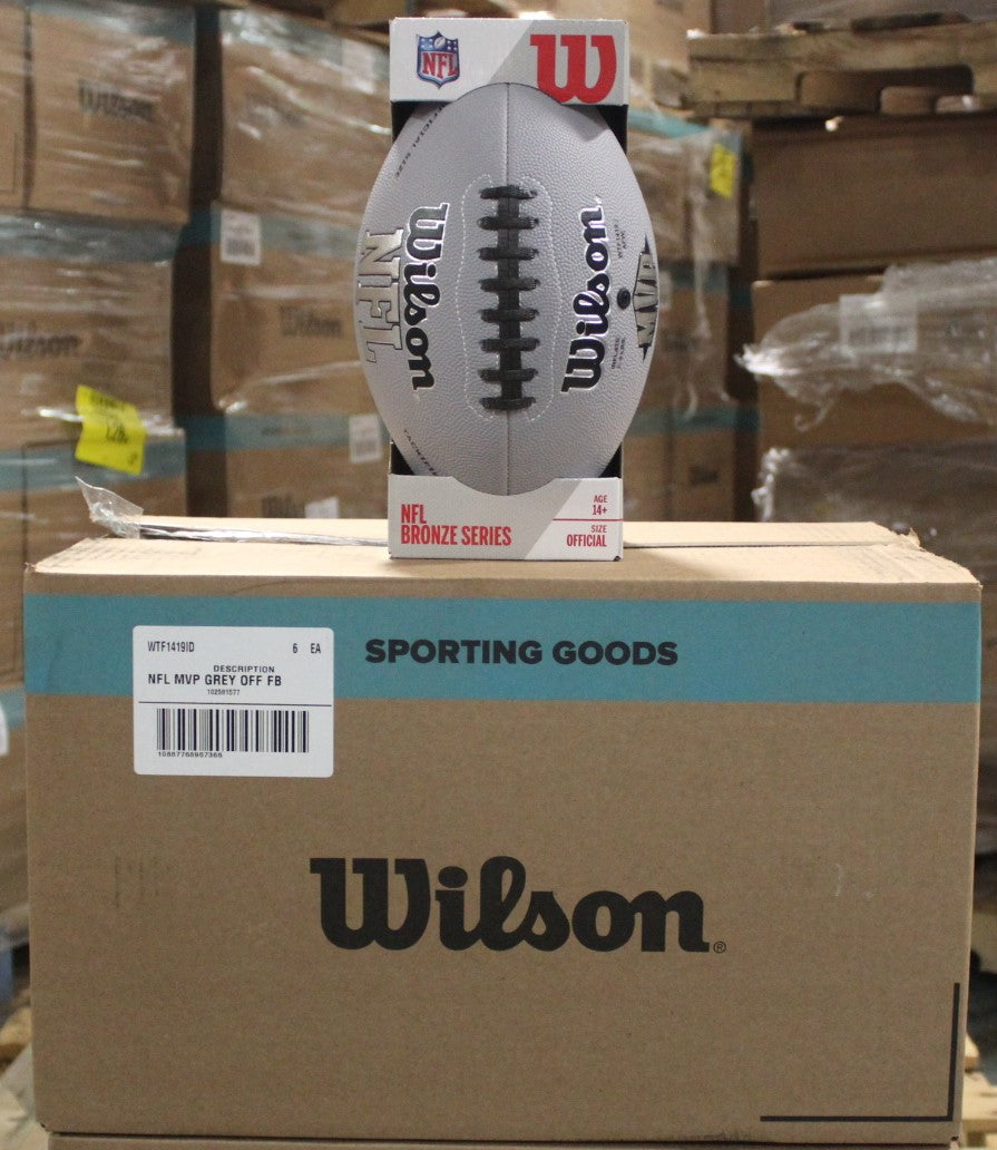 Wilson NFL MVP Football NFL MVP, Grey, Official