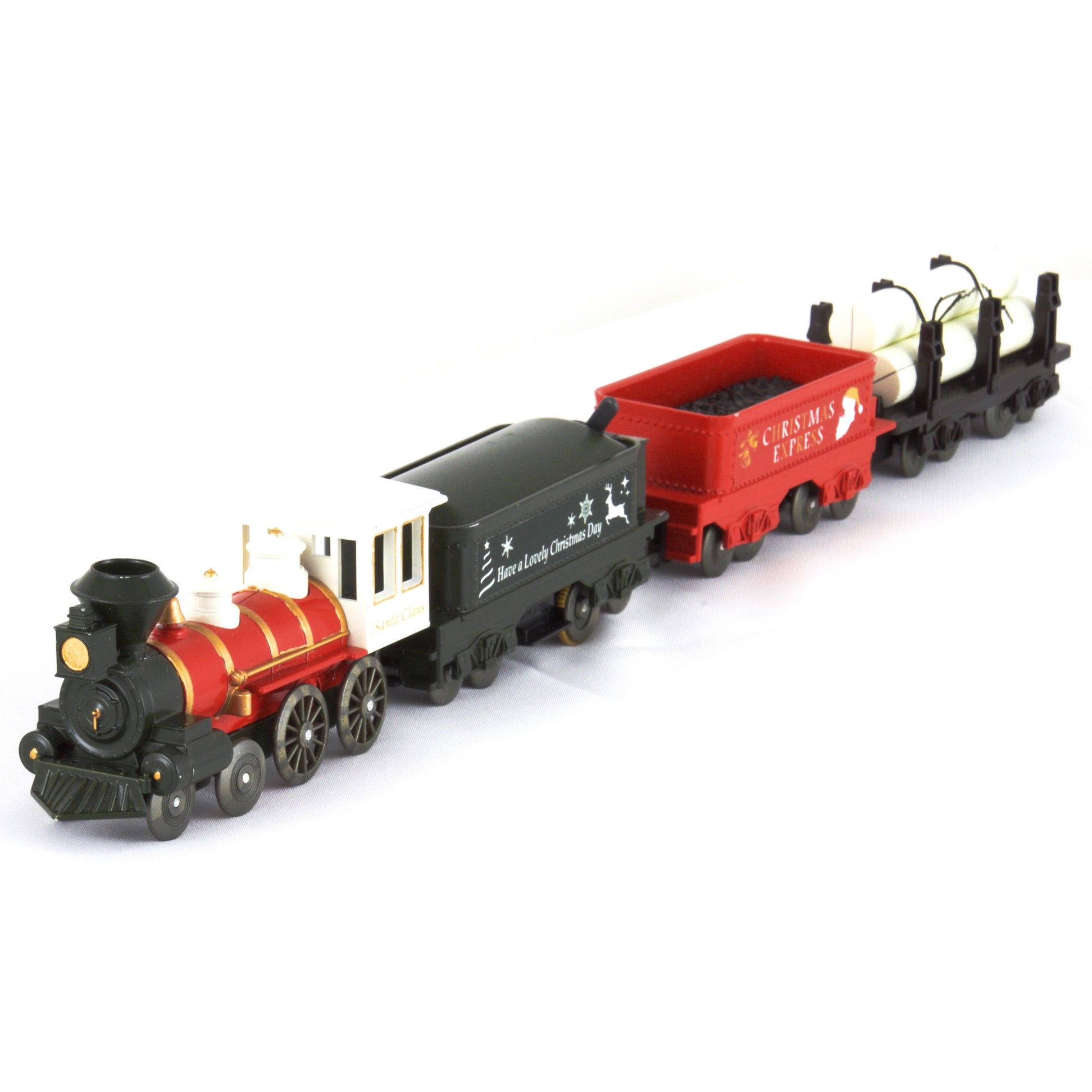 LEC USA Train Series Christmas Express Steam Locomotive Set